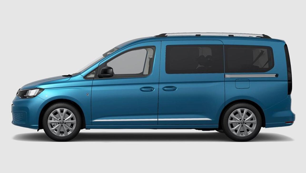 The VW Caddy range is available in Cargo, Crewvan, People Mover and California forms.